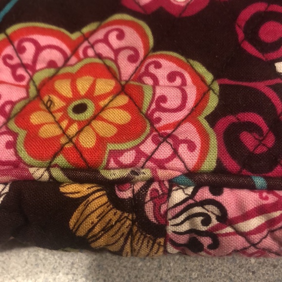 Vera Bradley Laptop/Multi Purpose Bag, Large & Front Pocket,Brown Floral - Picture 10 of 10